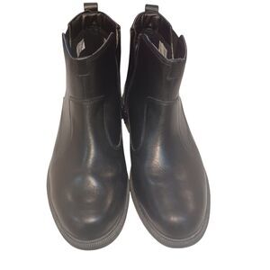 Classic Black Dunham Boots Men's Leather Ankle Boots Casual Dress Shoes.